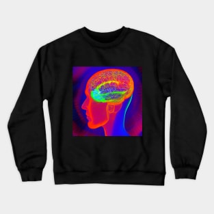 Colorful Brain Crewneck Sweatshirt